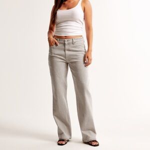 Abercrombie New 30L Curve Love Low Rise Baggy Jeans